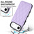iPhone Air Double Buckle Rhombic PU Leather Phone Case - Purple