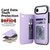iPhone Air Double Buckle Rhombic PU Leather Phone Case - Purple