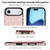 iPhone Air Double Buckle Rhombic PU Leather Phone Case - Rose Gold