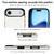 iPhone Air Double Buckle Rhombic PU Leather Phone Case - White