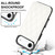 iPhone Air Double Buckle Rhombic PU Leather Phone Case - White