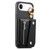 iPhone Air Dream Wallet D Buckle Leather Back Cover Phone Case - Black