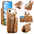 iPhone Air Dream Wallet D Buckle Leather Back Cover Phone Case - Brown