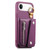 iPhone Air Dream Wallet D Buckle Leather Back Cover Phone Case - Purple