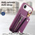 iPhone Air Dream Wallet D Buckle Leather Back Cover Phone Case - Purple