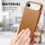 iPhone Air Electroplated Metal Button MagSafe Phone Case - Brown