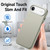 iPhone Air Electroplated Metal Button MagSafe Phone Case - White
