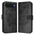iPhone Air Embossed Butterfly Leather Phone Case - Black