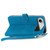 iPhone Air Embossed Flower Zipper Leather Phone Case - Blue