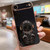 iPhone Air Embrace Stars Electroplating Astronaut Holder Phone Case - Black