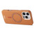 iPhone Air ESEBLE L2 Litchi Texture Metal Lens Magnetic Phone Case - Brown