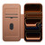 iPhone Air ESEBLE Ultra-thin Card Slot Magnetic Vegan Leather Phone Case - Brown