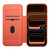 iPhone Air ESEBLE Ultra-thin Card Slot Magnetic Vegan Leather Phone Case - Orange