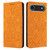 iPhone Air Ethnic Embossed Adsorption Leather Phone Case - Yellow