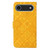 iPhone Air Ethnic Style Embossed Pattern Leather Phone Case - Yellow