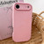 iPhone Air Fat Dun Solid Color Metal Photo Frame TPU Phone Case - Pink