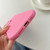 iPhone Air Fat Dun Solid Color Metal Photo Frame TPU Phone Case - Pink