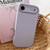iPhone Air Fat Dun Solid Color Metal Photo Frame TPU Phone Case - Purple