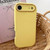 iPhone Air Fat Dun Solid Color Metal Photo Frame TPU Phone Case - Yellow