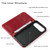 iPhone Air Fierre Shann Cowhide Leather Flip Leather Phone Case - Red