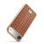 iPhone Air Fierre Shann Python Texture Electroplating PU Phone Case - Brown