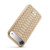 iPhone Air Fierre Shann Python Texture Electroplating PU Phone Case - White