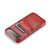 iPhone Air Fierre Shann Retro Oil Wax Texture Card Slots PU Leather Phone Case - Red