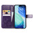 iPhone Air Four-leaf Clasp Embossed Buckle Leather Phone Case - PUrple