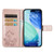 iPhone Air Four-leaf Clasp Embossed Buckle Leather Phone Case - Rose Gold