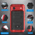 iPhone Air Four-proof Metal Hybrid Silicone Phone Case - Red