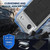 iPhone Air Four-proof Metal Hybrid Silicone Phone Case - Silver