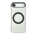 iPhone Air Frameless Leather-Skin PC MagSafe Holder Phone Case - Black White