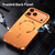 iPhone Air Frosted Magnetic Shield MagSafe Alloy Metal Phone Case - Orange