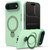 iPhone Air Gen1.5 Pivot Ring Holder TPU Hybrid PC Phone Case - Green