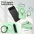 iPhone Air Gen1.5 Pivot Ring Holder TPU Hybrid PC Phone Case - Green