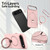 iPhone Air Gen1.5 Pivot Ring Holder TPU Hybrid PC Phone Case - Pink
