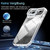iPhone Air Glitter Gradient Magnetic Lens Frame Holder Phone Case - Black