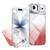 iPhone Air Glitter Gradient Magnetic Lens Frame Holder Phone Case - Red
