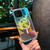 iPhone Air Glossy Color-Plated MagSafe Shockproof Phone Case - Colored Feathers