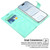 iPhone Air GOOSPERY MANSOOR DIARY 9 Card Slots Leather Phone Case - Mint Green