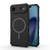 iPhone Air Grating Solid Color MagSafe Magnetic Phone Case - Black