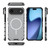 iPhone Air Grating Solid Color MagSafe Magnetic Phone Case - Light Grey
