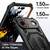 iPhone Air Hidden Metal Holder Magnetic Shockproof Phone Case - Black