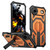 iPhone Air Hidden Metal Holder Magnetic Shockproof Phone Case - Orange