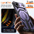 iPhone Air Hidden Metal Holder Magnetic Shockproof Phone Case - Purple