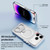 iPhone Air High Transparent MagSafe TPU Phone Case with 360 Degrees Rotating Ring Holder - Purple