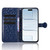 iPhone Air Honeycomb Dot Texture Leather Phone Case - Blue