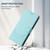 iPhone Air Honeycomb Embossing RFID Leather Phone Case - Mint Green