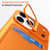 iPhone Air J TRIBE Metal Frameless Card Slot Lens Holder Phone Case - Orange