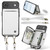 iPhone Air JEEHOOD C22 Series Zipper Wallet Leather Phone Case with Dual Lanyard - White